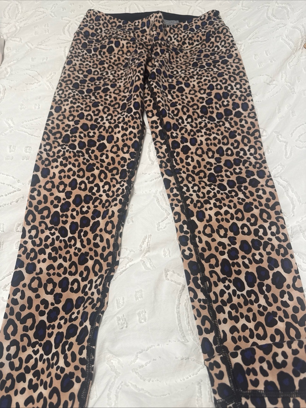 Leopard Print Stretch Leggings - Brown & Black